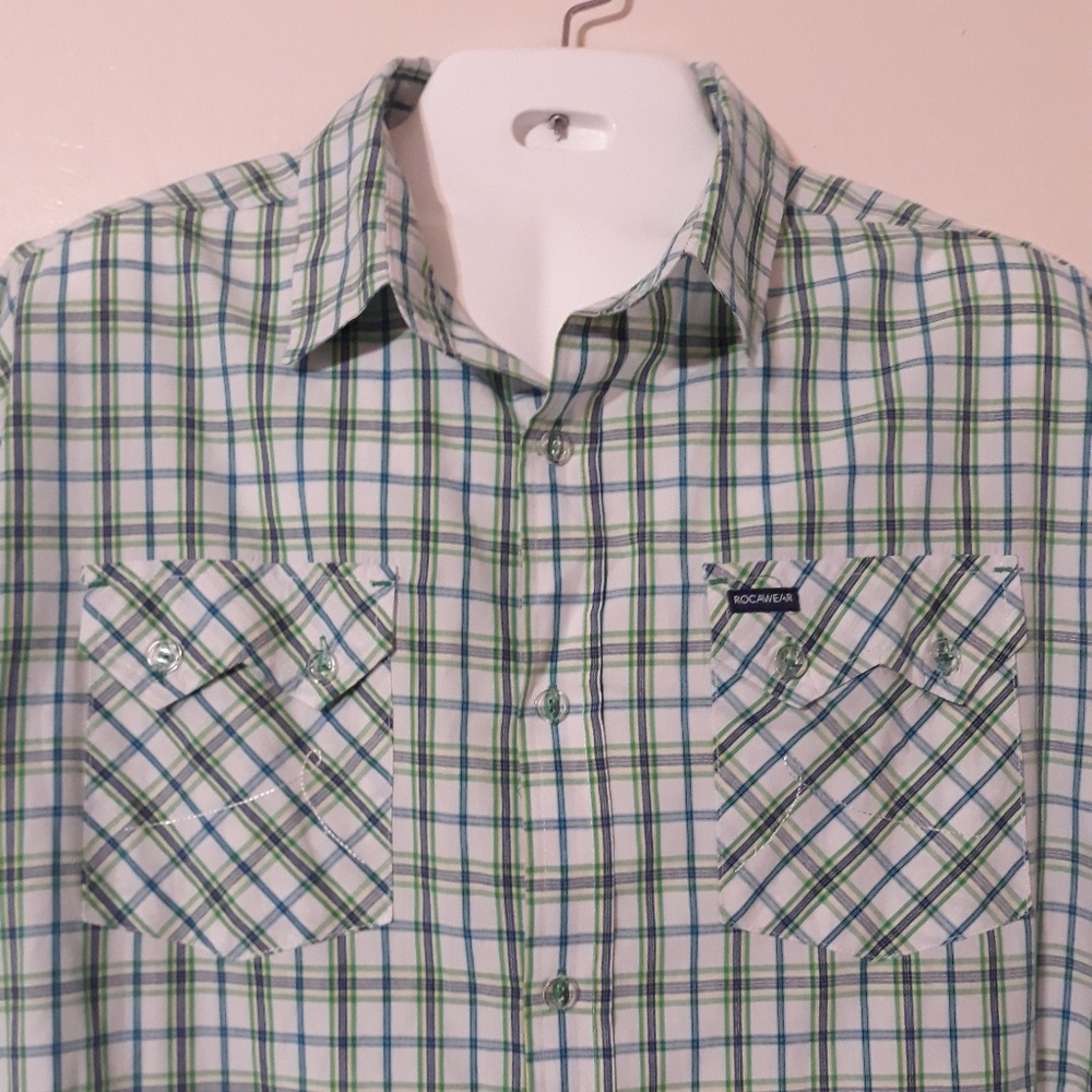 Roco wear mens plaid checkered  shirt - Picture 4 of 8